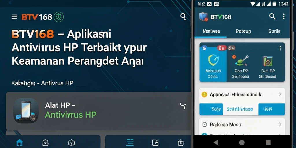 Antarmuka aplikasi BTV168 yang mudah digunakan dan fungsional.
