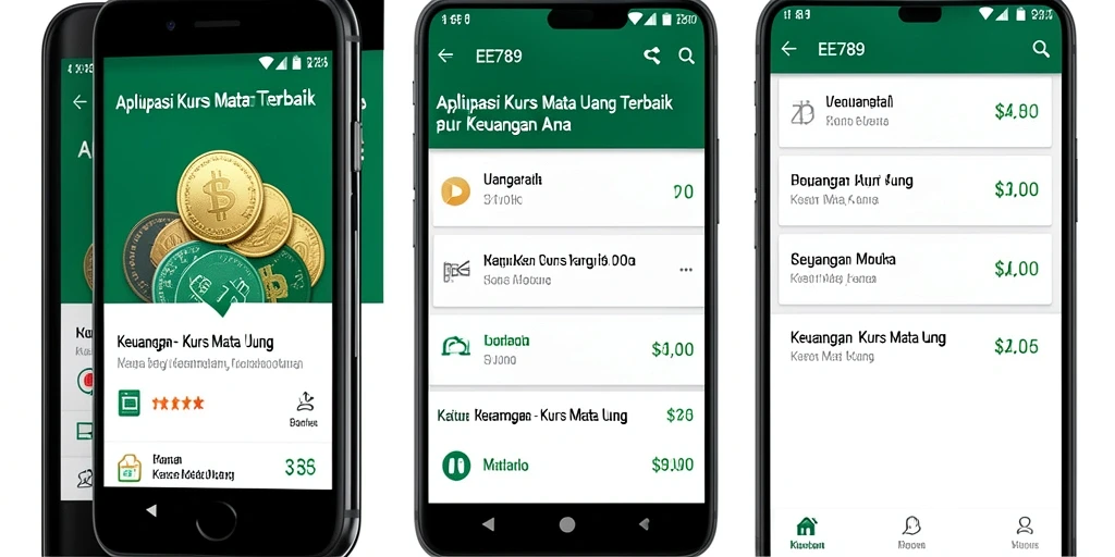 Antarmuka EE789 yang menampilkan berbagai mata uang dengan jelas.