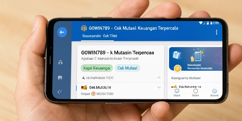Antarmuka pengguna GOWIN789 untuk cek mutasi yang bersih dan informatif.