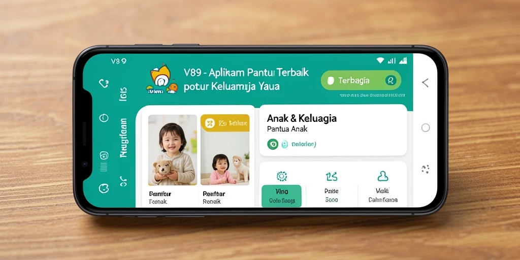 Tampilan antarmuka aplikasi Pantau Anak V89 yang ramah pengguna.