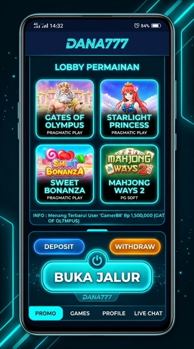 Tampilan link alternatif dana777
